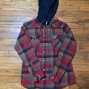 Hooded flannel